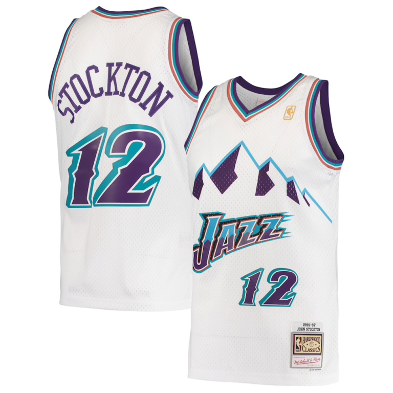 John Stockton NBA player jersey.