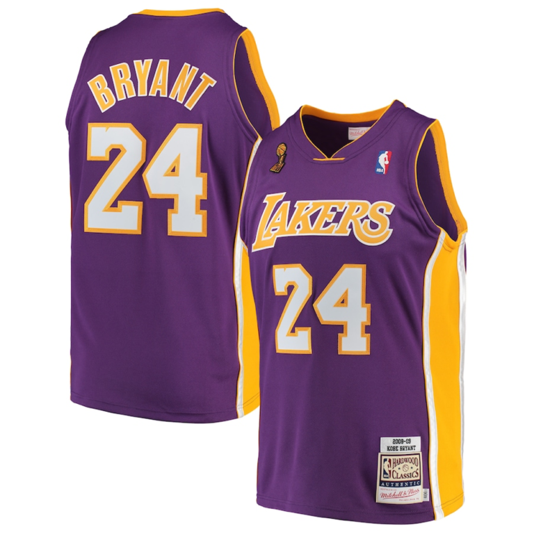 Kobe Bryant NBA player jersey.