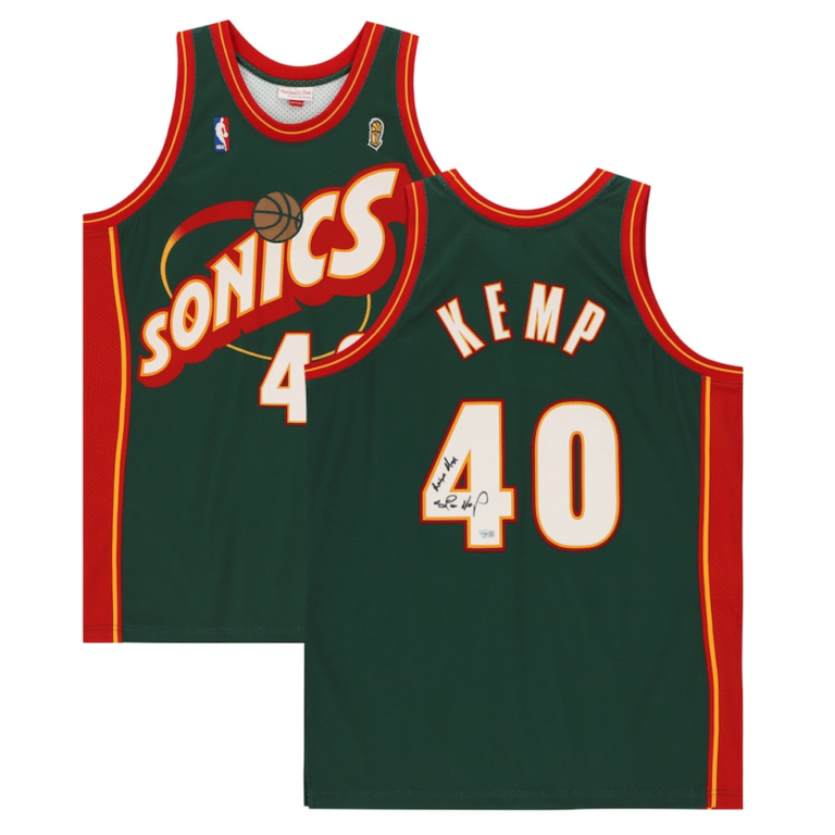 Shawn Kemp NBA player jersey.