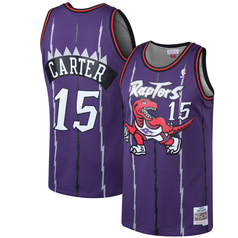 Vince Carter NBA player jersey.