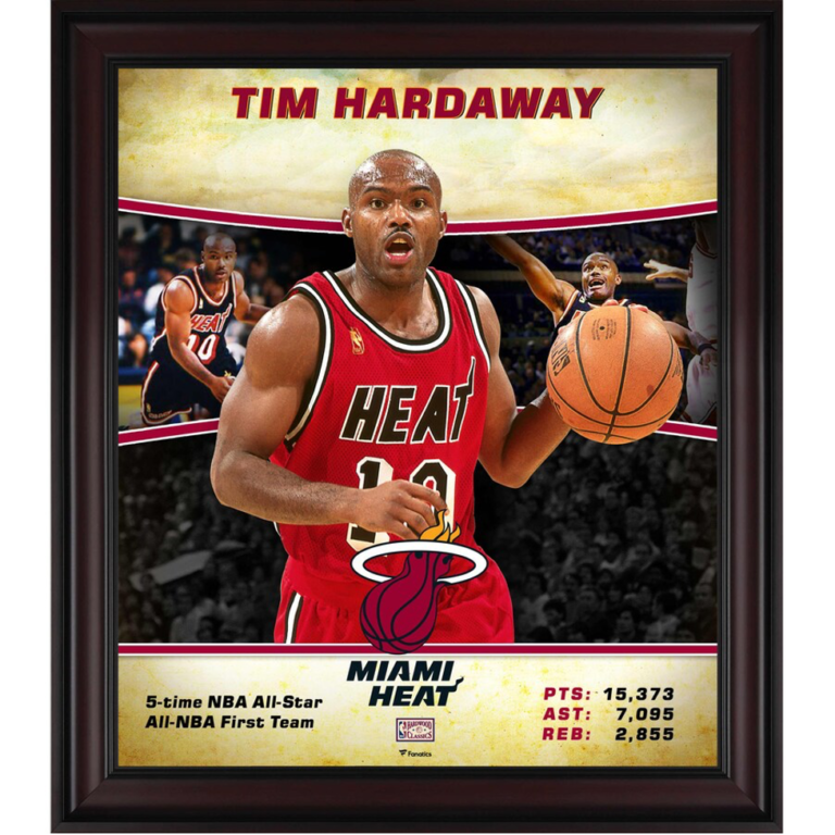 Tim Hardaway sublimated player plaque.