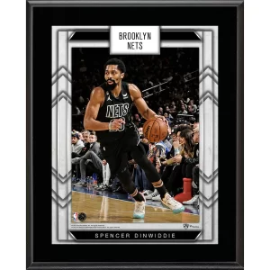 Spencer Dinwiddie sublimated player plaque.