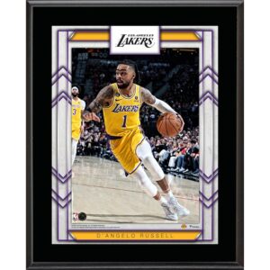 D'Angelo Russell sublimated player plaque.