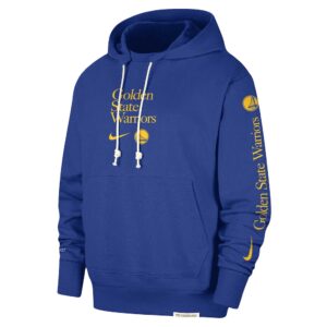 Golden State Warriors blue performance hoodie.